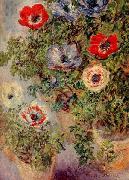 Claude Monet Still Life with Anemones France oil painting artist